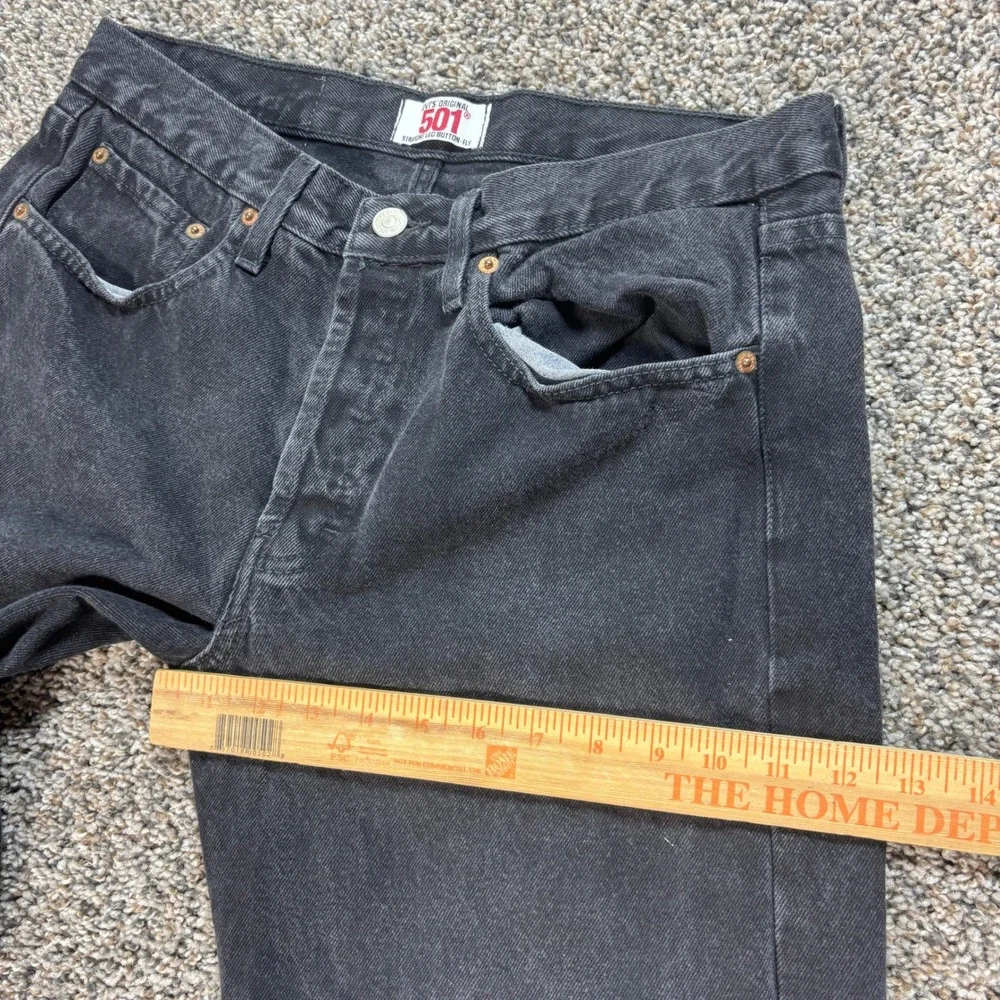 Levi's 501 Men's 32x30 Y2K Jeans USA Made Black Denim Straight Leg 00s